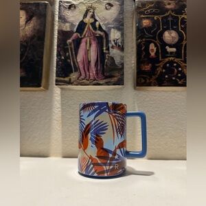 Starbucks Reserve‎ Roastery Tropical Fauna Blue Ceramic Mug 12oz. NWT